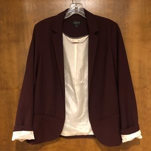 Topshop Maroon Blazer Size 6 US
